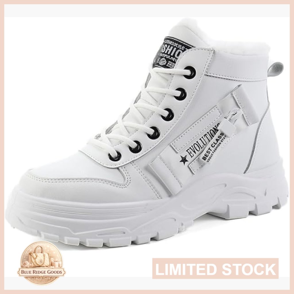 Faux Leather Ankle Boots Warm Fur Lined Waterproof Winter Snow Boots Comfortable